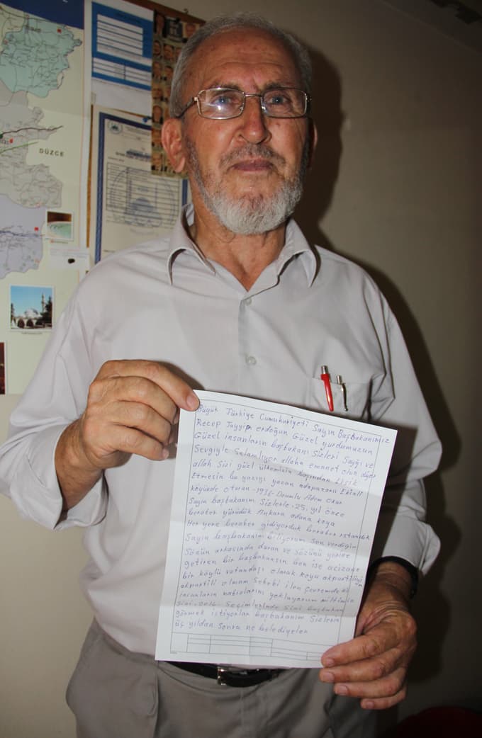 Ekinli Köyü'nden Başbakana mektup