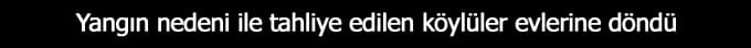<a name="tahliye" title="tahliye"></a><font face="arial,helvetica,sans-serif" size="2"><strong>Sakarya&rsquo;nın Geyve  il&ccedil;esinde &ccedil;ıkan ve 40 hektarlık ormanlık alanı k&uuml;le d&ouml;nd&uuml;ren yangın  nedeniyle tahliye edilen 2 k&ouml;y&uuml;n sakinleri evlerine d&ouml;nd&uuml;.</strong><br /><br />Geyve  il&ccedil;esine bağlı Derek&ouml;y ve Akkaya k&ouml;ylerinin de i&ccedil;inde bulunduğu  ormanlık alanda &ccedil;ıkan yangın nedeniyle 2 k&ouml;yde yaşayan vatandaşlar  tahliye edilmişti. D&uuml;n gece ge&ccedil; saatlere kadar devam eden ve yaklaşık 40  hektarlık alanı k&uuml;le d&ouml;nd&uuml;ren orman yangını sonrası soğutma işlemleri  de tamamlandı. Derek&ouml;y Muhtarı Mehmet Tufan yangının tamamen  s&ouml;nd&uuml;r&uuml;ld&uuml;ğ&uuml;n&uuml; ve evlerinden tahliye edilen vatandaşların da evlerine  geri d&ouml;nd&uuml;ğ&uuml;n&uuml; ifade ederek yangın sonrası ortaya &ccedil;ıkan zararı tespit  etmeye &ccedil;alıştıklarını kaydetti.</font>