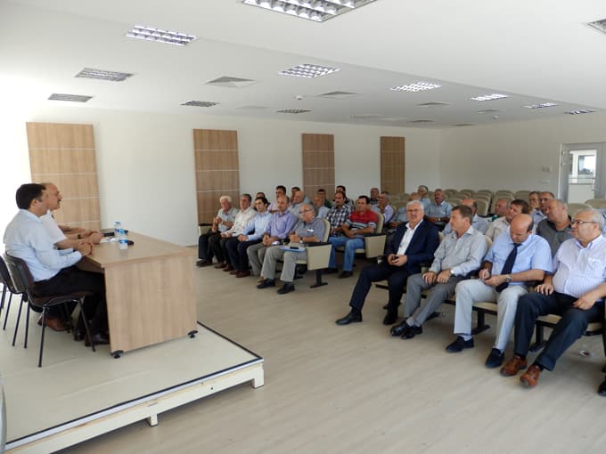 Köy muhtarları ile toplantı yapıldı
