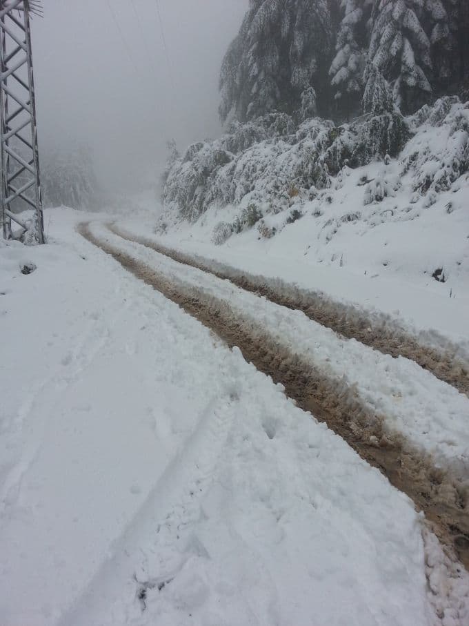 Keremali Dağı'na yılın ilk karı yağdı