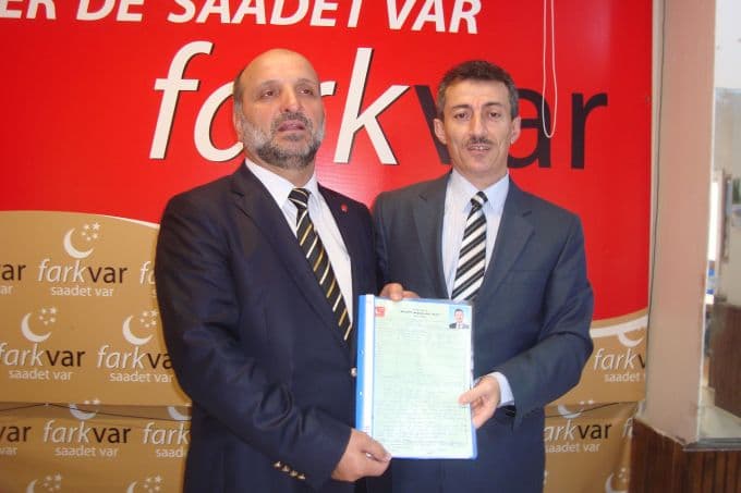 Ersin Kılıç resmen Saadet Partisi'ne geçti