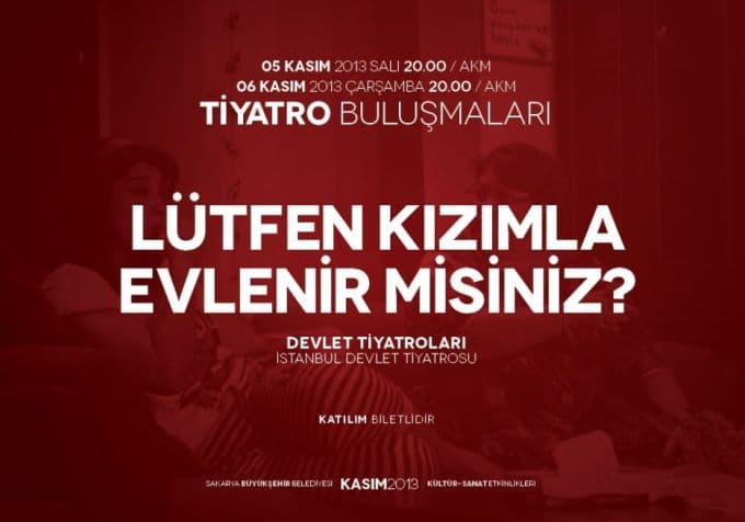 Evlilik oyunu AKM'de sahnelenecek