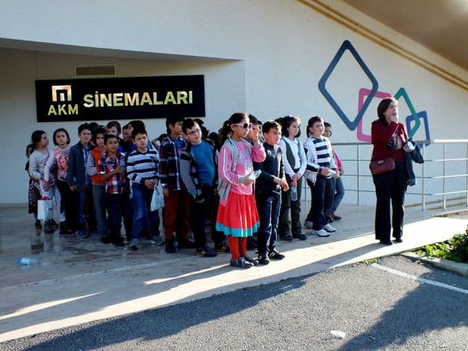 Öğrenciler sinema keyfini doyasıya yaşadı