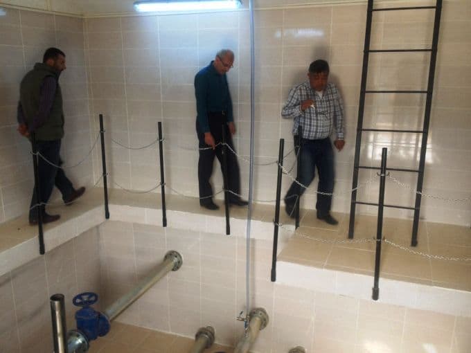 Taraklı'da yeni su deposuna su verilmeye başlandı
