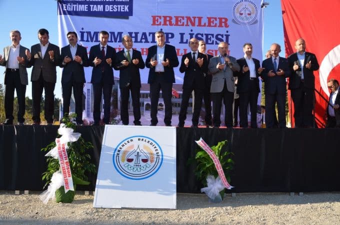 Erenler İmam Hatip Lisesi'nin temeli atıldı
