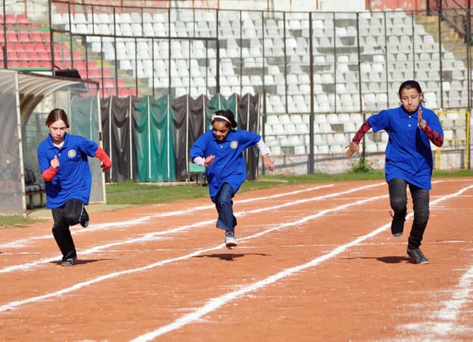 Engelli sporcular, madalya için koştu