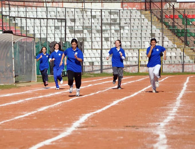 Engelli sporcular, madalya için koştu