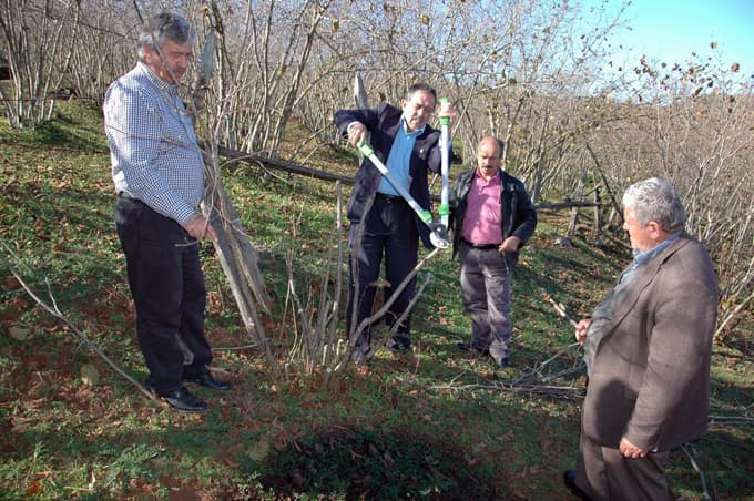 Köylülere uygulamalı eğitim verildi