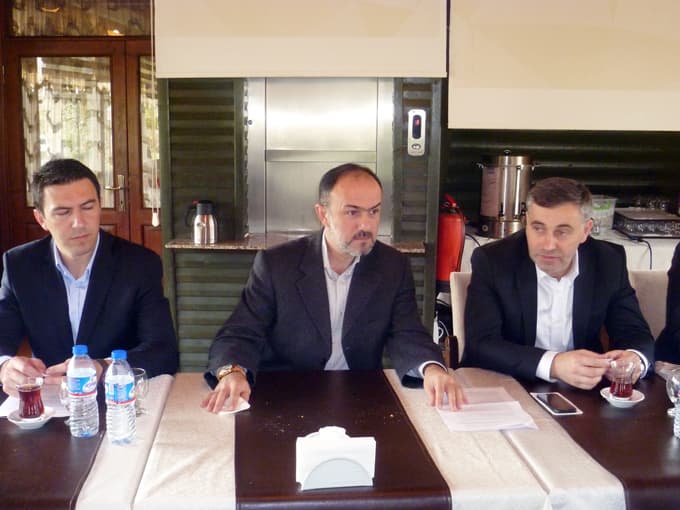 Haluk Akagündüz, kahvaltıda basınla buluştu