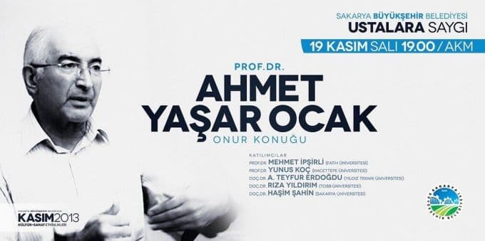 AKM'de Ahmet Yaşar Ocak'a saygı gecesi
