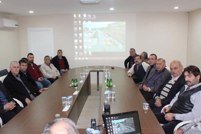 Alişan, taksi durak başkanları ile bir araya geldi