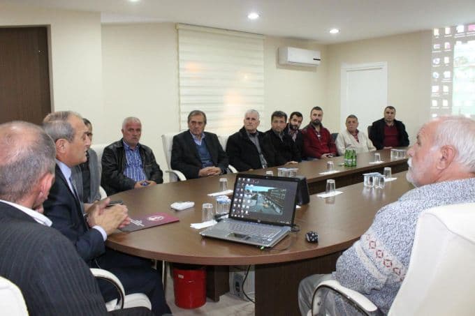 Alişan, taksi durak başkanları ile bir araya geldi