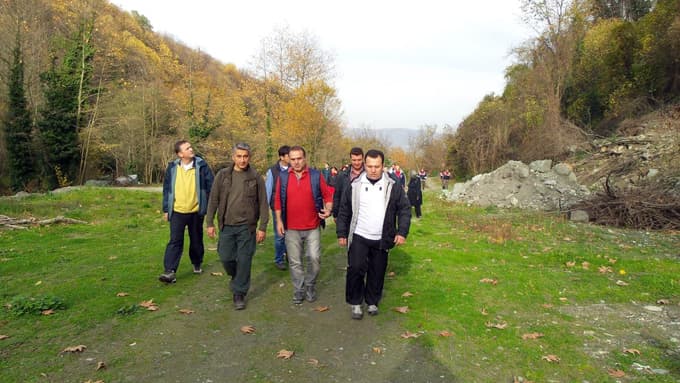 Kaymakam doğa yürüyüşüne katıldı