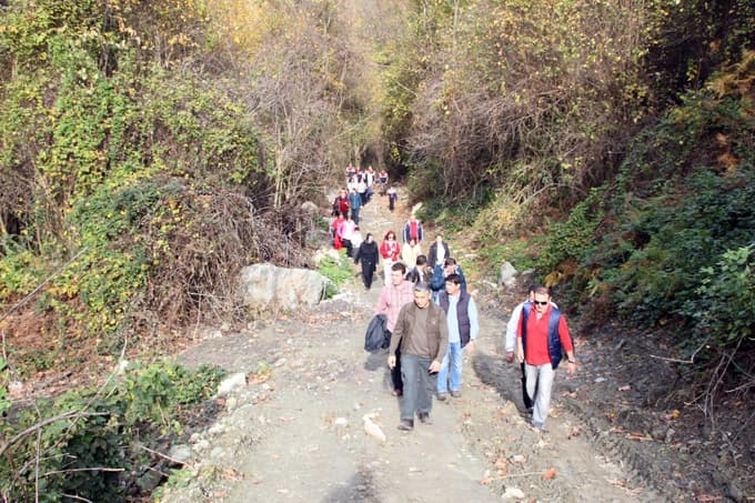Kaymakam doğa yürüyüşüne katıldı