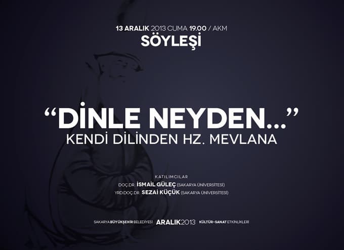 AKM'de, Mevlana konuşulacak