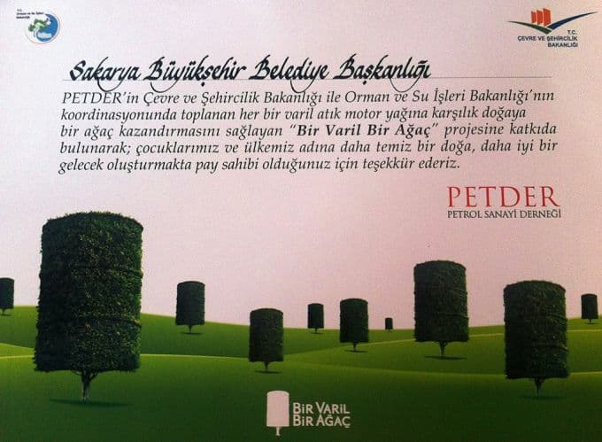 Sakarya'da 1 milyon 350 bin kilo atık yağ toplandı