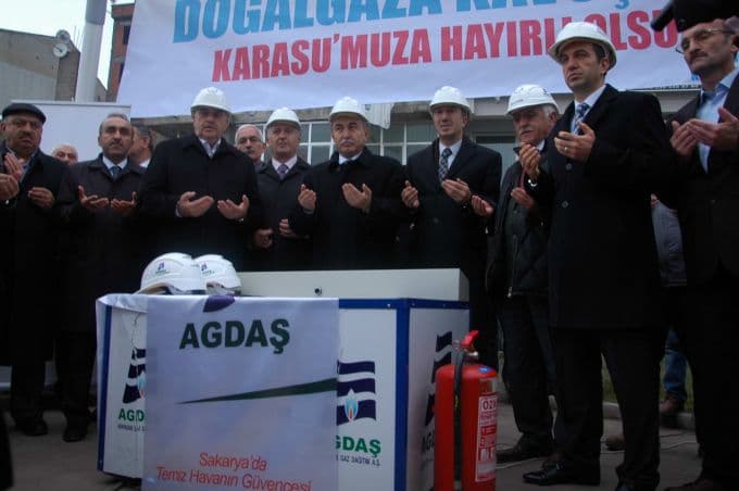 Karasu doğalgaza kavuştu