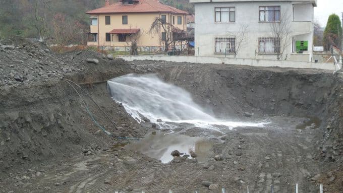 Sapanca'da NATO petrol boru hattı delindi