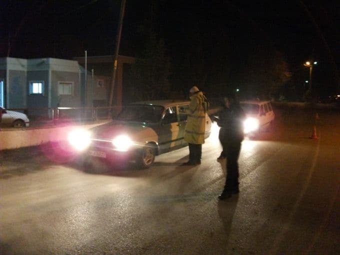 Yeni yılın ilk saatlerinde trafik kontrolü yaptılar