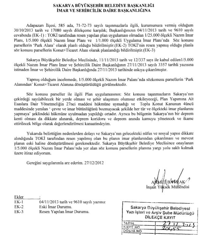 BBP İl Başkanı Ahmet Bayrak'tan AVM projesine itiraz