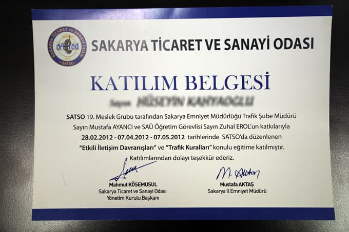 SATSO Başkanvekili Güneş, sürücü eğitimleri için konuştu