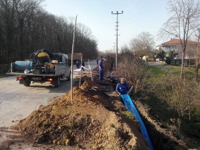 Ferizli'deki 11 kilometrelik su şebekesi yenileniyor