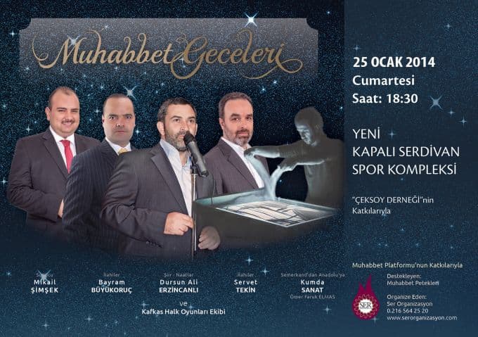 Dursun Ali Erzincanlı Sakarya'ya geliyor