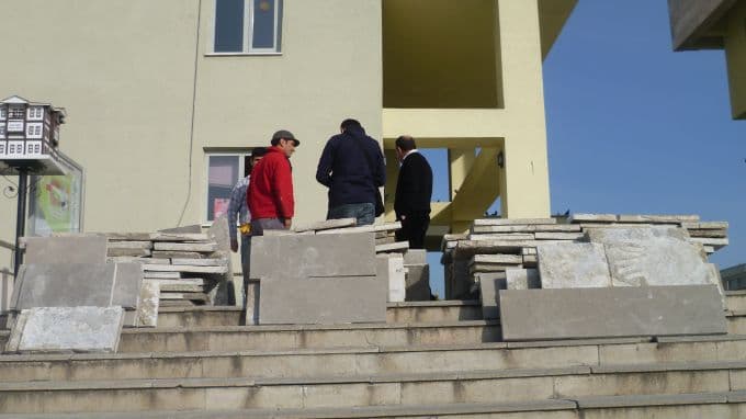 Valilik Kampüsü, yağmur suyuna dayanamadı