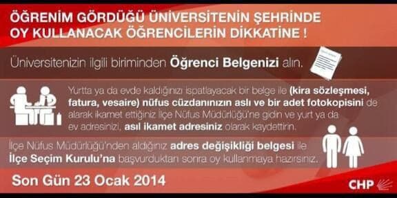 Öğrenim gördüğü şehirde oy kullanacak öğrenciler, dikkat!