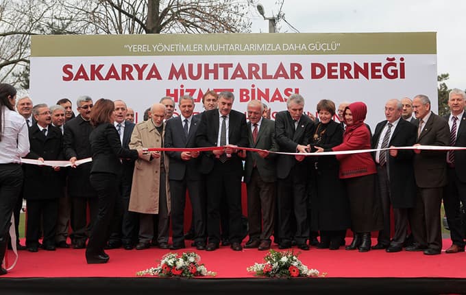Muhtarlar Derneği Hizmet Binası açıldı