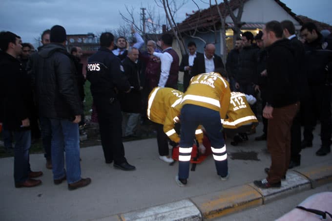Düğün için geldiler, darp edildiler