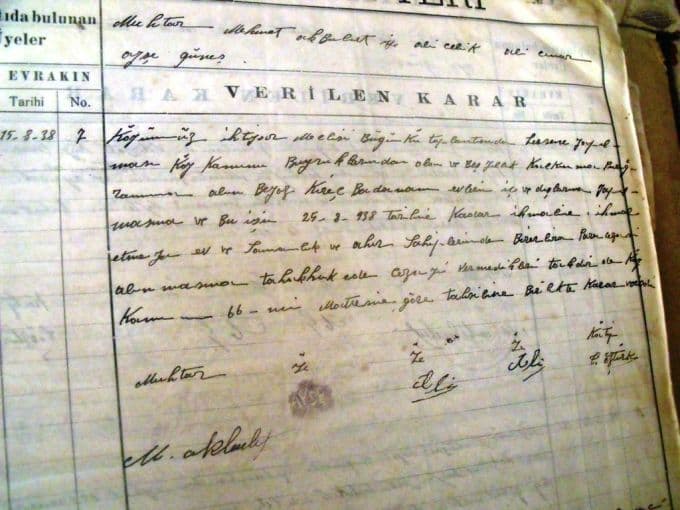 76 yıllık defterde ortaya çıkan ilginç ayrıntı
