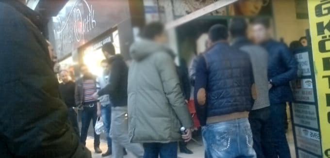 Çark Caddesi'nde olay!