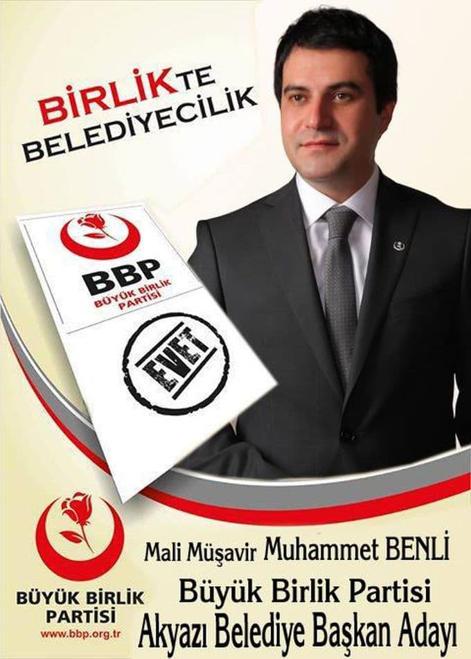 BBP'nin Akyazı Belediye Başkan adayı belli oldu