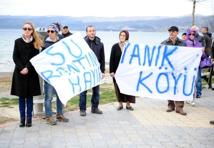 Sapanca Gölü'nün korunması için eylem yaptılar