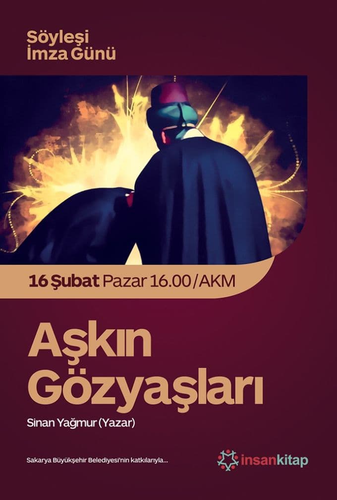Sinan Yağmur, Sakaryalı sevenleriyle AKM'de buluşacak