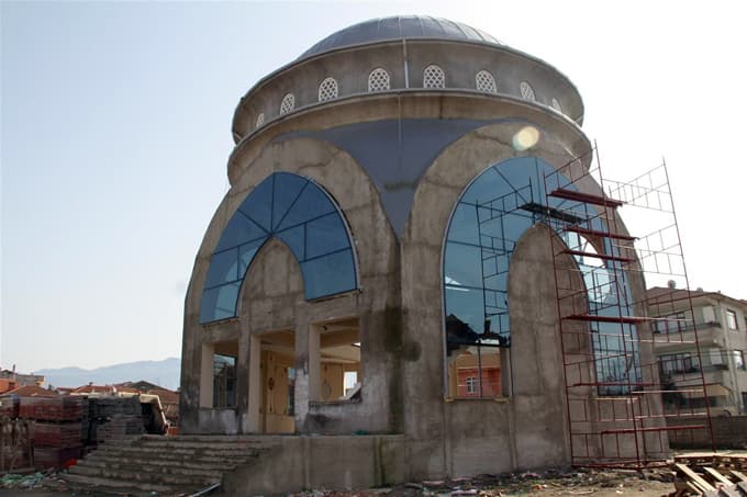 Akşemseddin Camii inşaatı hızla ilerliyor