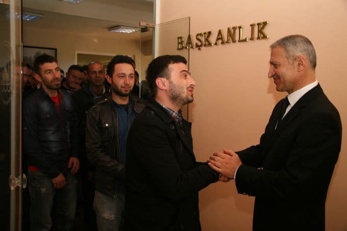 Şeker Mahalleli gençlerden, Başkan Dişli'ye ziyaret