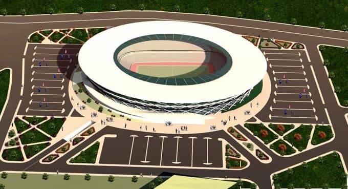 Stad inşaatı tüm hızıyla devam ediyor