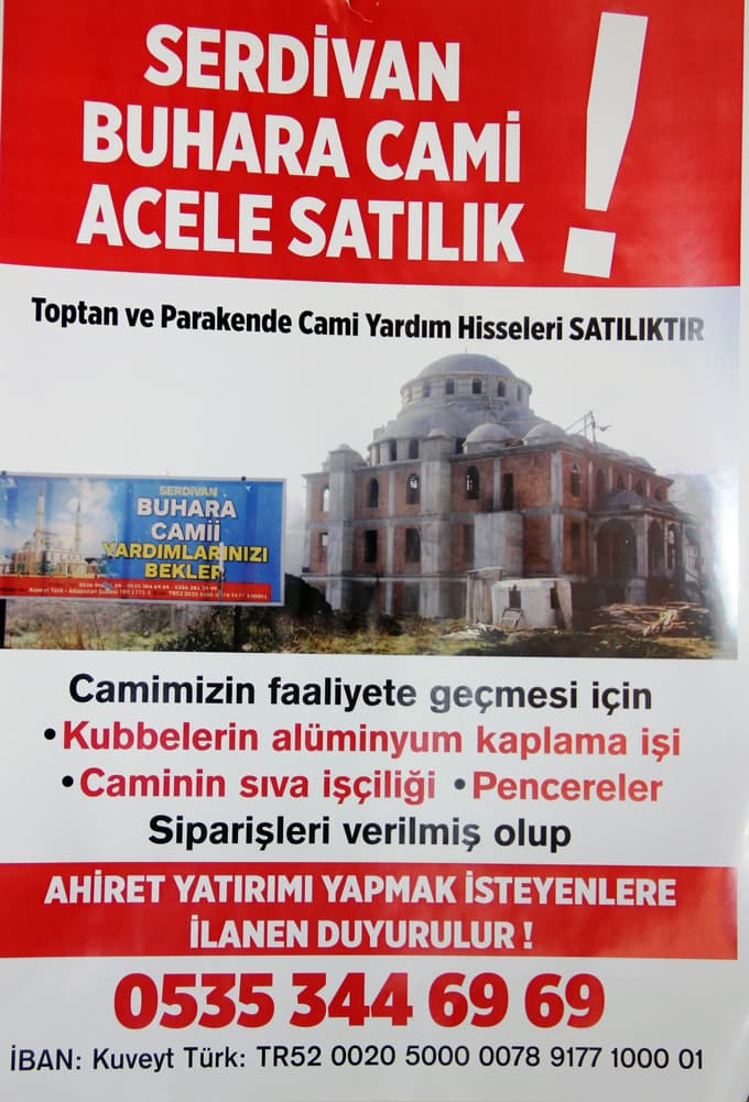 İhtiyaçları karşılanamayan cami, satılığa çıkarıldı