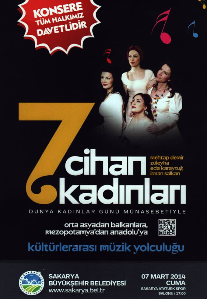 "7 cihan kadınları" için sahneye çıkıyorlar