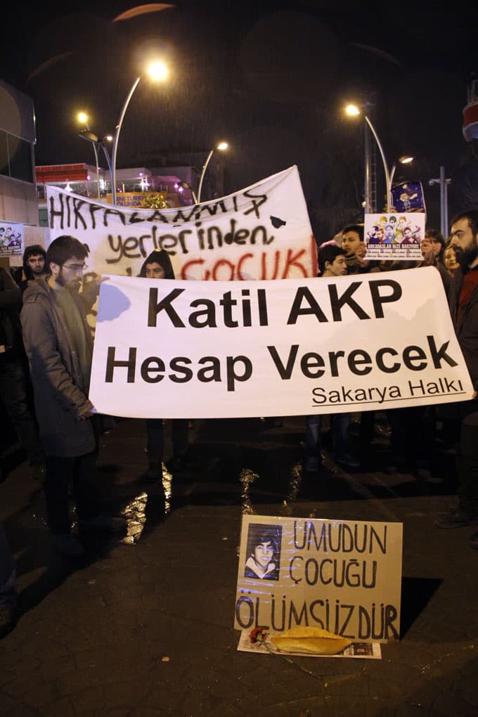 Sakarya'da, Berkin Elvan eylemi