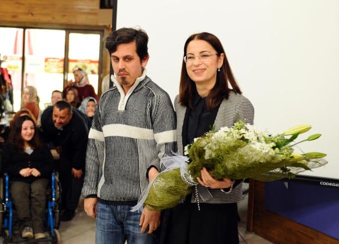Bakan İslam, engellilerle bir araya geldi 