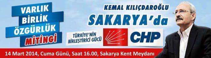 Kemal Kılıçdaroğlu Sakarya'ya geliyor