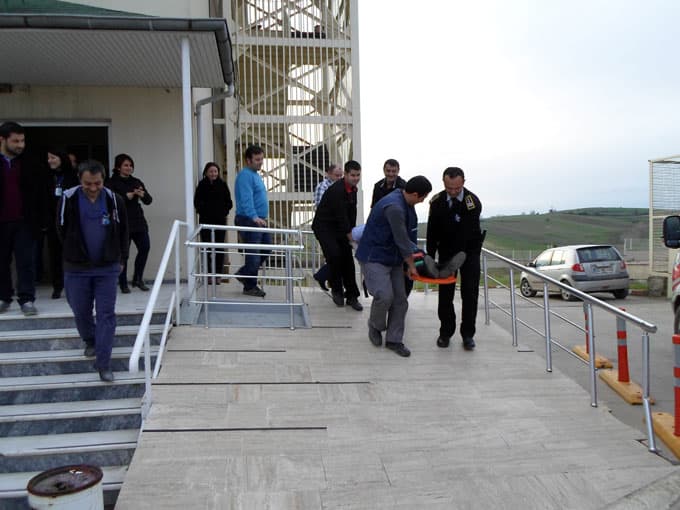Kaynarca Devlet Hastanesi'nde yangın tatbikatı
