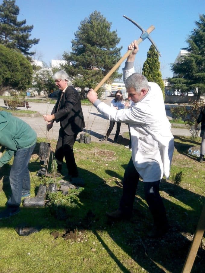 Orman Haftası nedeniyle 100 adet fidan dikildi