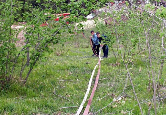 Bahçesini temizlemek isterken, ormanı yaktı