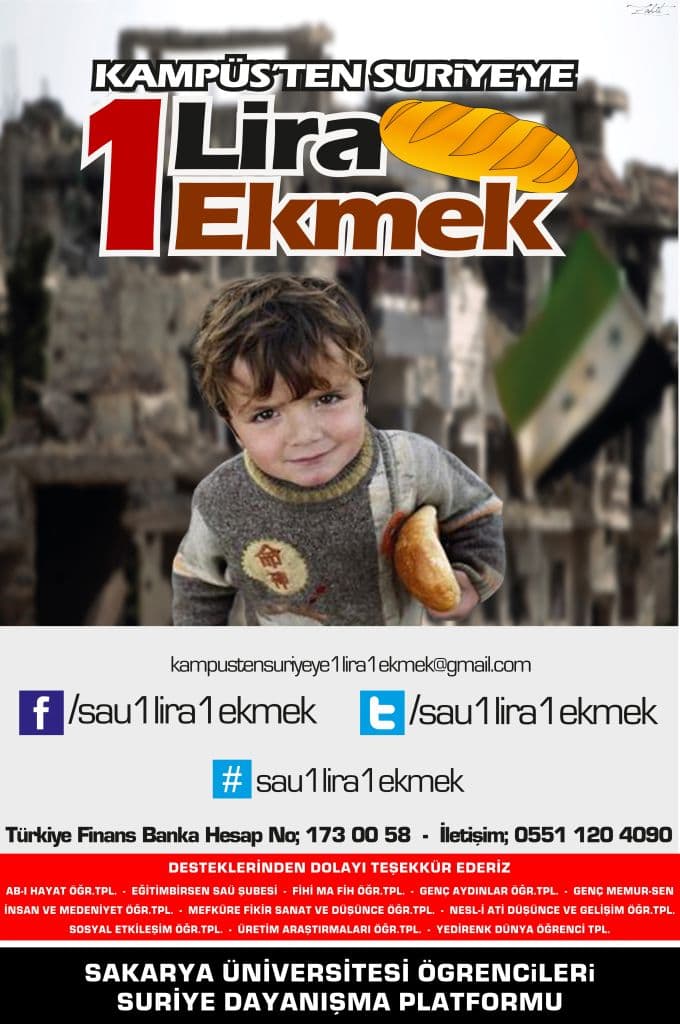 SAÜ'lü öğrencilerden Suriye'ye yardım kampanyası