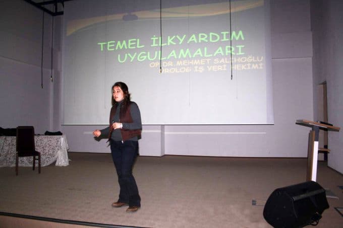 Arifiye'de işçilere, iş güvenliği eğitimi verildi