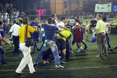 Futbol Turnuvasının Final Maçında Olaylar Çıktı